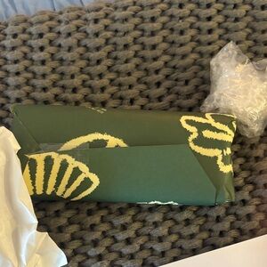 Green and Yellow Patterned Package